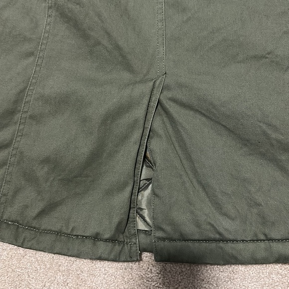 Lady Von Hart olive quilted parka jacket XL - Picture 8 of 12